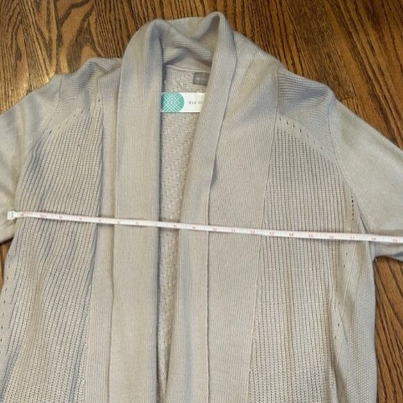 NWT Evolution Women's Lania Textured Cream Cardigan Some Angora SOFT - Picture 8 of 12